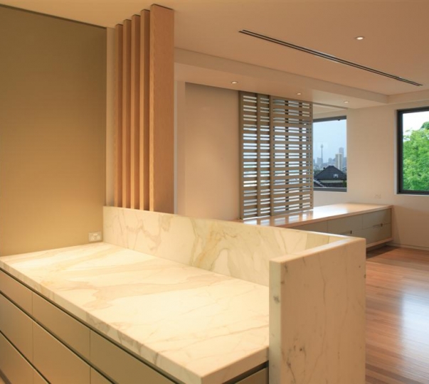 Bookmatched Calacutta Marble